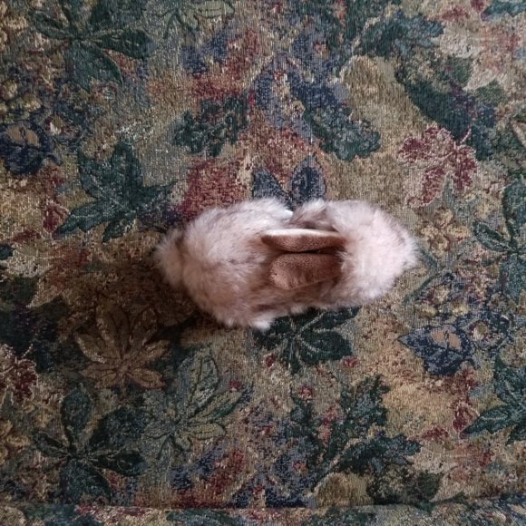 Buster, small rabbit soft, plush, realistic classic toy, Ty, pink-brown - Picture 7 of 8